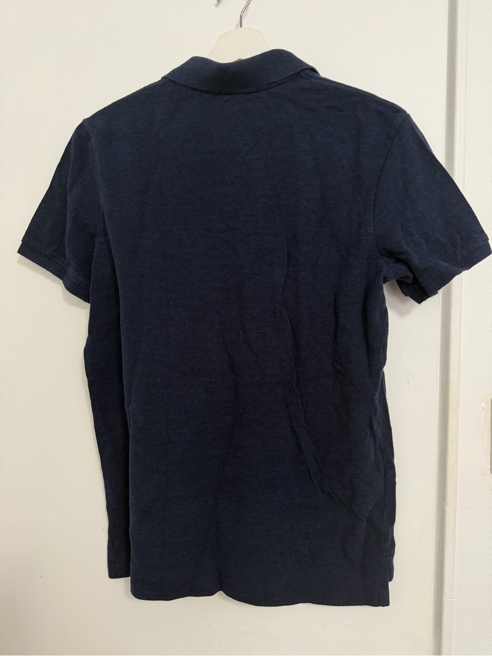 Ralph Lauren Polo Shirt in Navy with Light Blue Logo - Picture 3 of 3